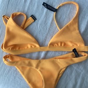 NWT Ark bikini set - yellow bralette and cheeky